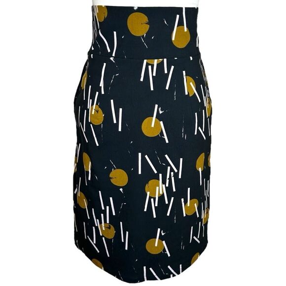 Bitte Kai Rand Scandinavian Design Stretch‎ Pencil Skirt Geometric Print Medium - Picture 2 of 8